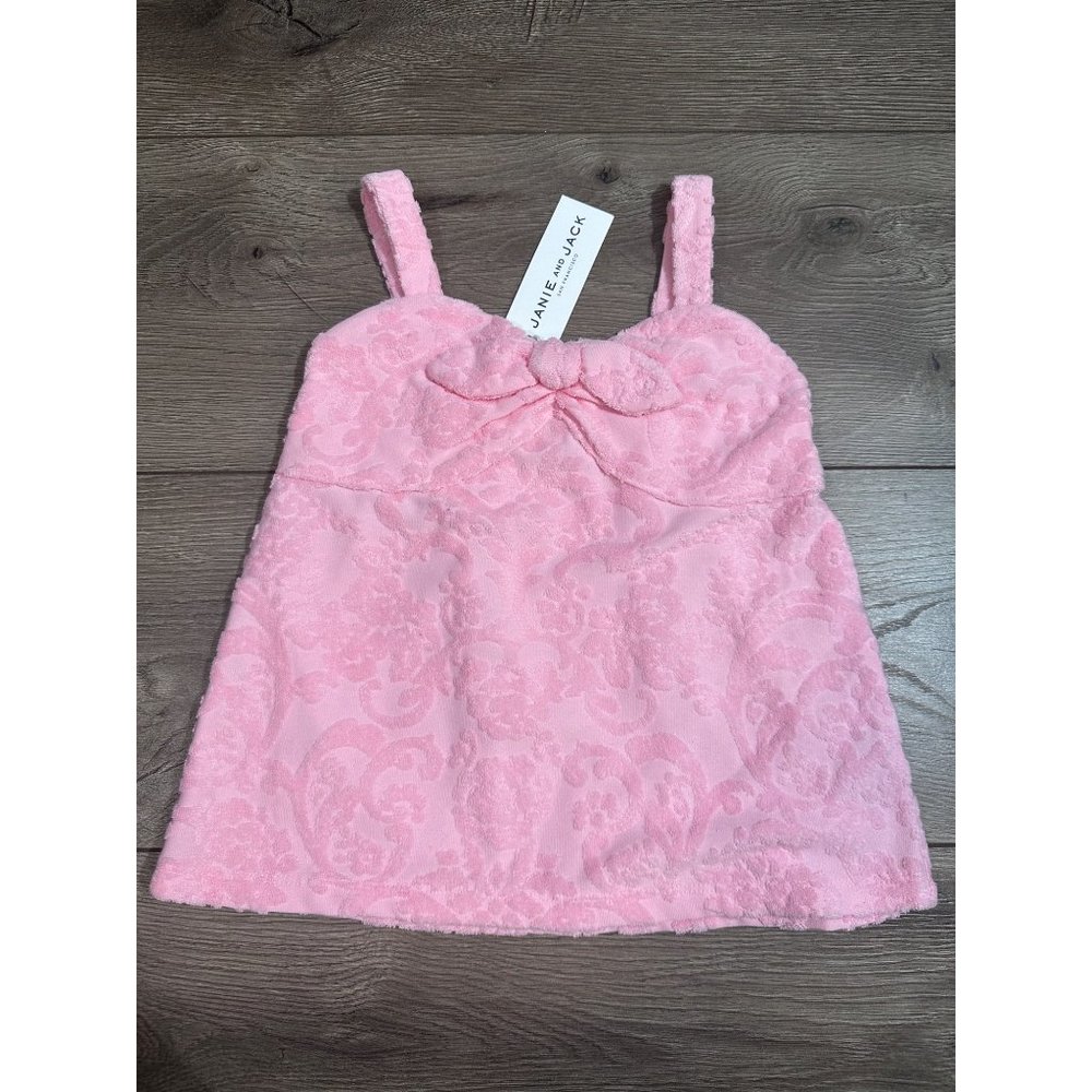 Janie and Jack FLORAL TERRY JACQUARD TOP NWT 4 - Picture 2 of 10